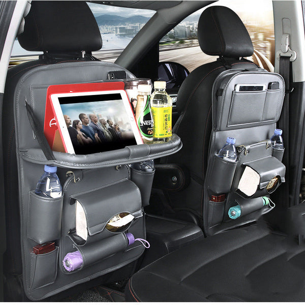 PU Leather Car Storage Bag Multifunction Seat Back