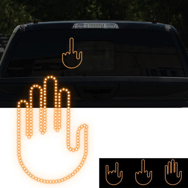 Funny New LED Illuminated Gesture Light Car