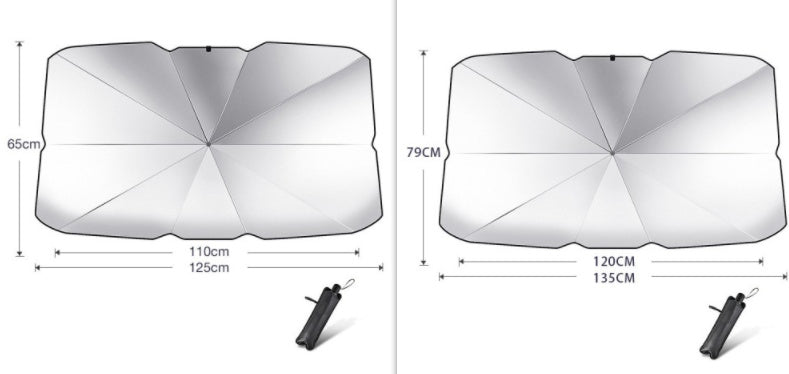 Foldable Car Windshield Sun Shade Umbrella UV