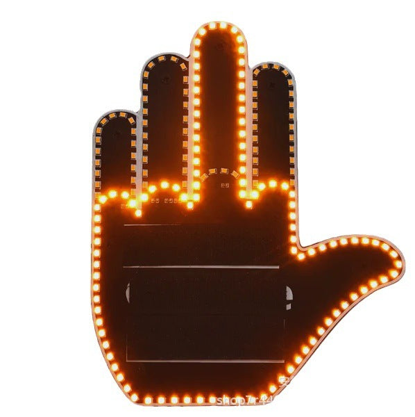 Funny New LED Illuminated Gesture Light Car