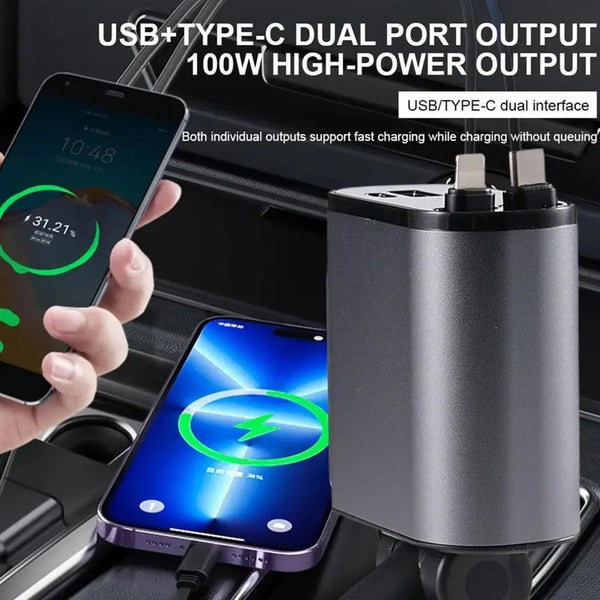 Digital Display Charging USB Adapter Cigarette Lighter