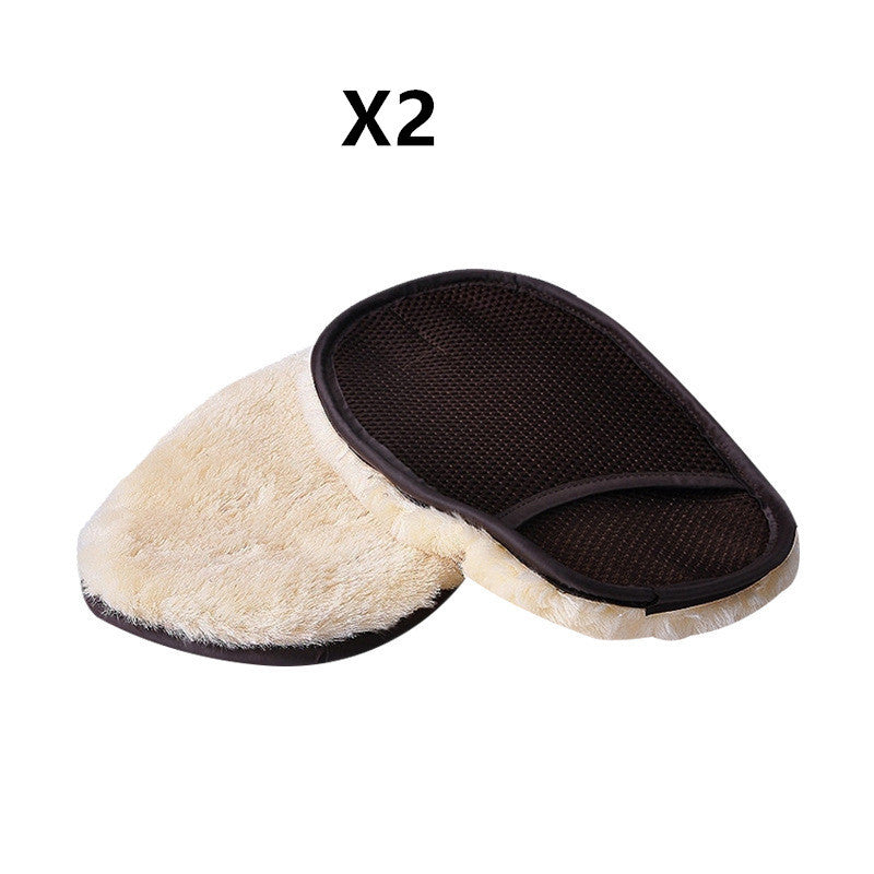 Car type soft hair car wash cleaning gloves car