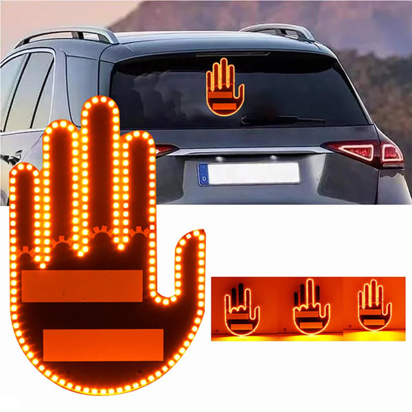 Funny New LED Illuminated Gesture Light Car